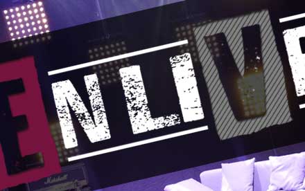 Création du logo EnliVe, studio pour concerts en streaming.